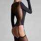 Maison Close Nuit Fauve Long Sleeves with Suspenders