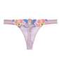 Fleur Du Mal Orchid Embroidery Thong